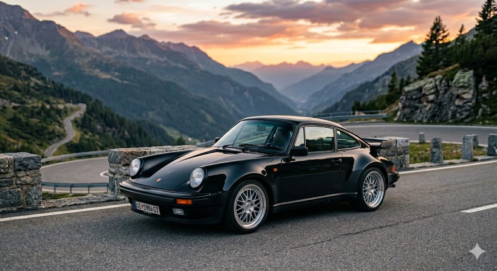 porsche 930 mountain pass image